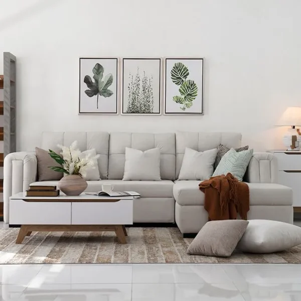 Pull-out bed storage chaise