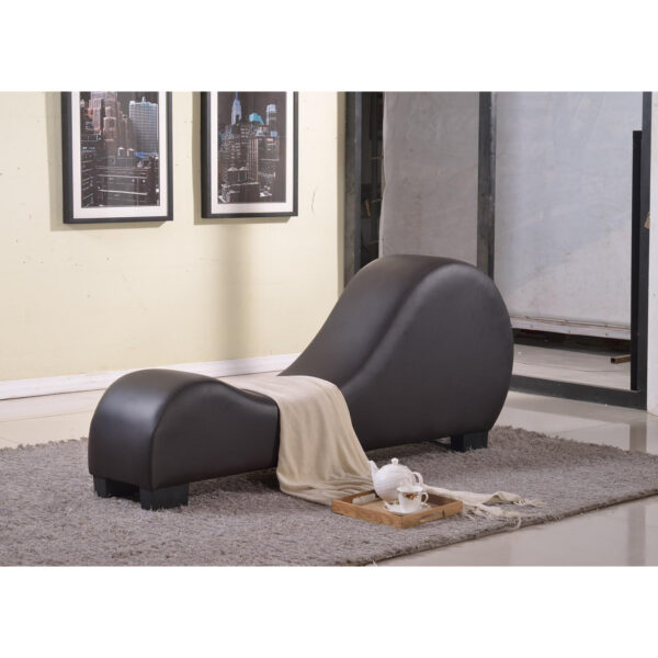 Carmen S-Shape Leather Chaise