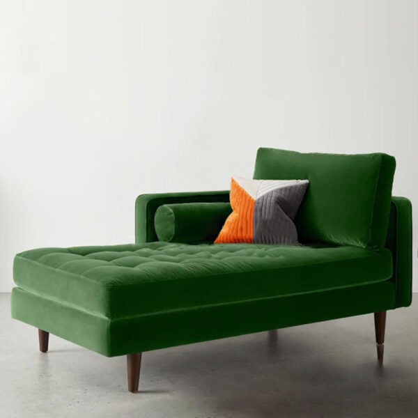 Julia 1 Seater Velvet Chaise